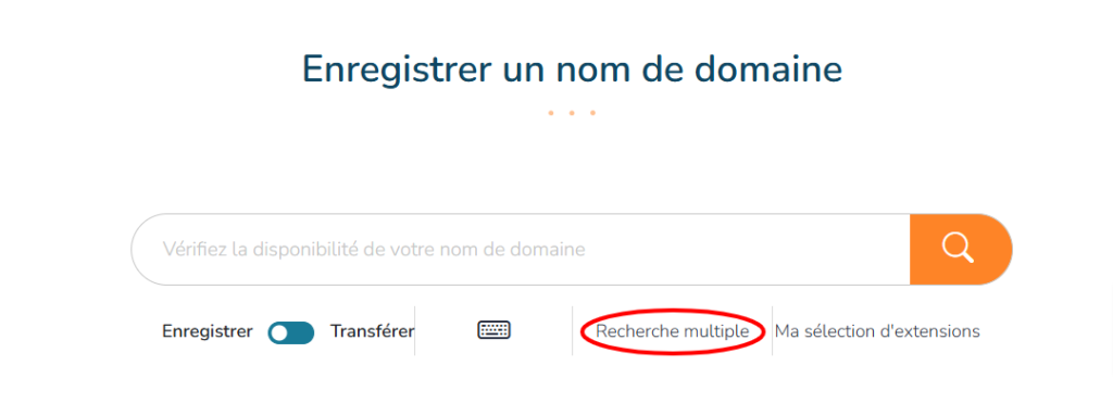 Passer en recherche multiple