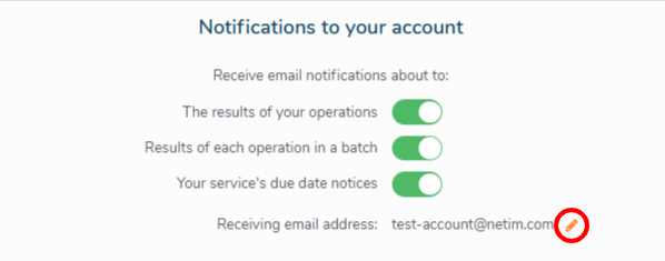 Update Notifications to your account