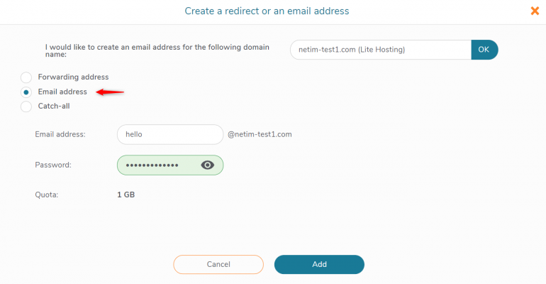 create-an-email-address-netim-support