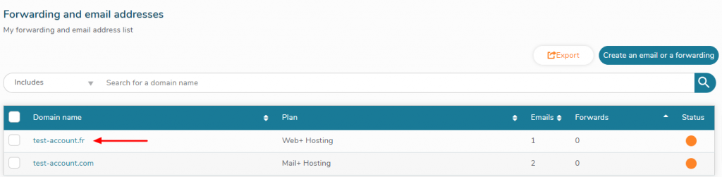 Choose your domain name