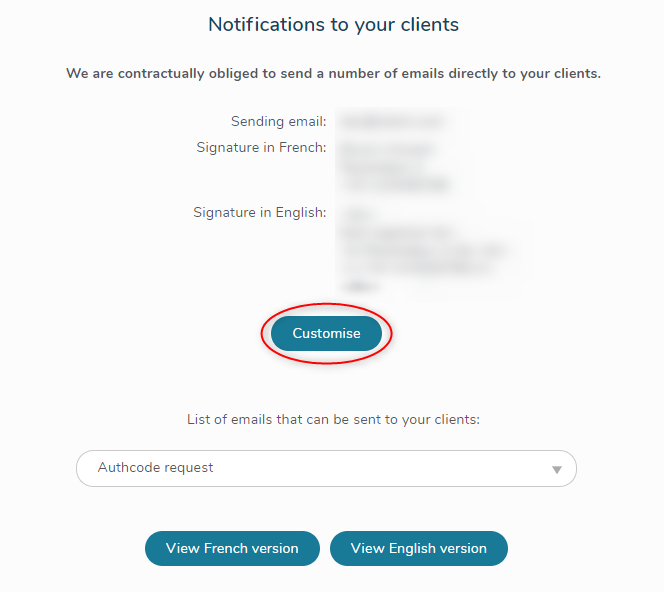 Notifications to your clients