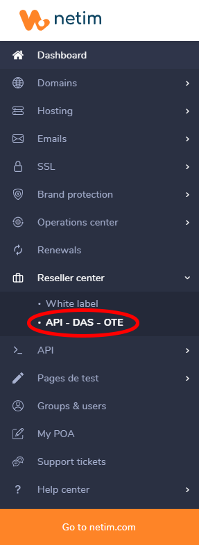 Reseller center