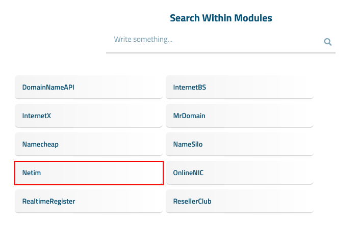Search within modules