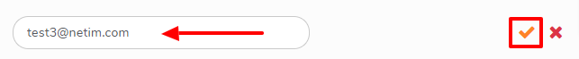Update your email adress