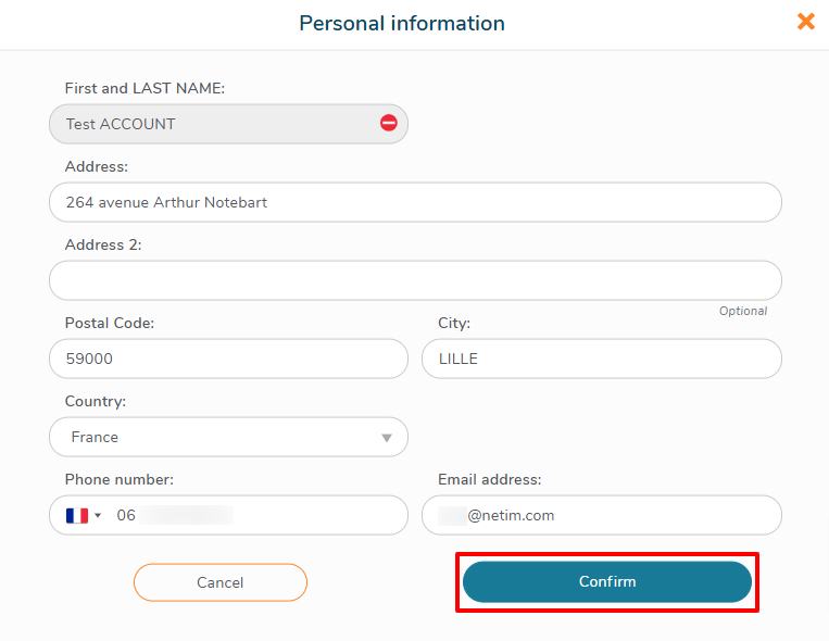Update your personal details