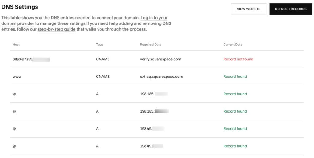 Exemple Squarespace